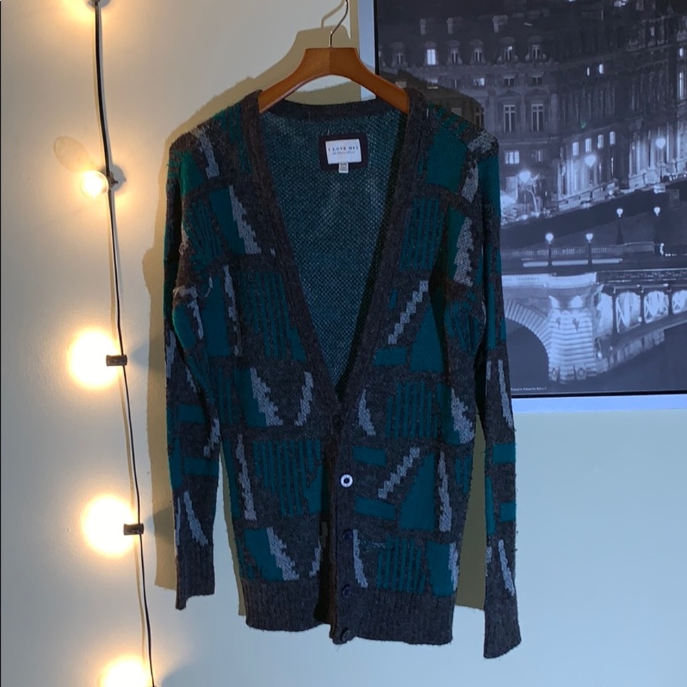 HERITAGE 1981 size MEDIUM tribal knit cardigan